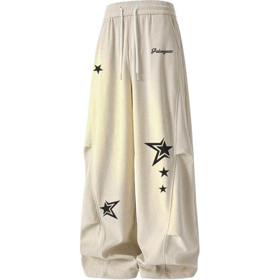 PAL ONGACO Casual Pants Unisex Moderate Wide Leg Pants