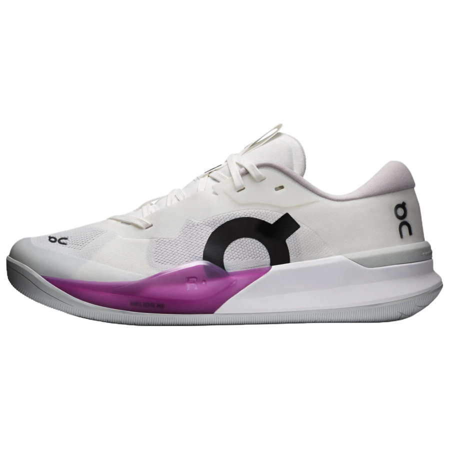 On THE ROGER Pro 3 Tennis Shoes Women's Low Top White Purple Black