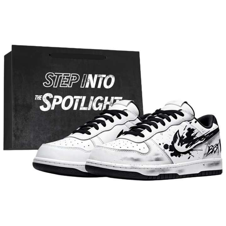 Nike Nike Big Skateboard Shoes Unisex Low Top Black/White
