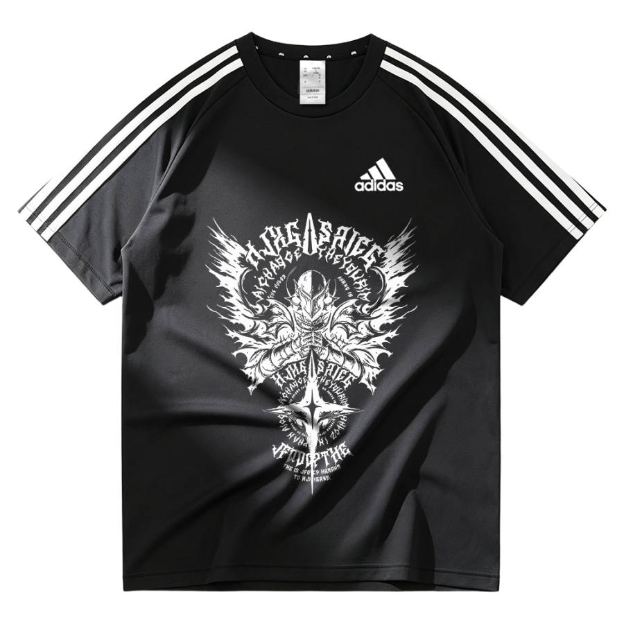 Adidas Adidas Football T Shirts Unisex Black Crew Neck Moderate Other