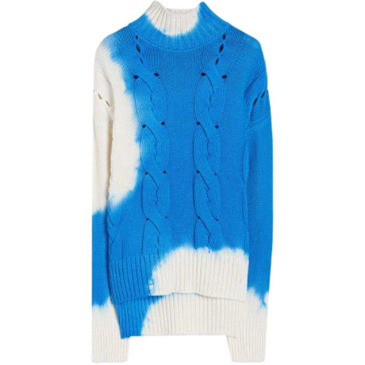 OFF-WHITE OFF WHITE FW21 Sweaters Women's Blue Turtleneck Moderate Straight Fit