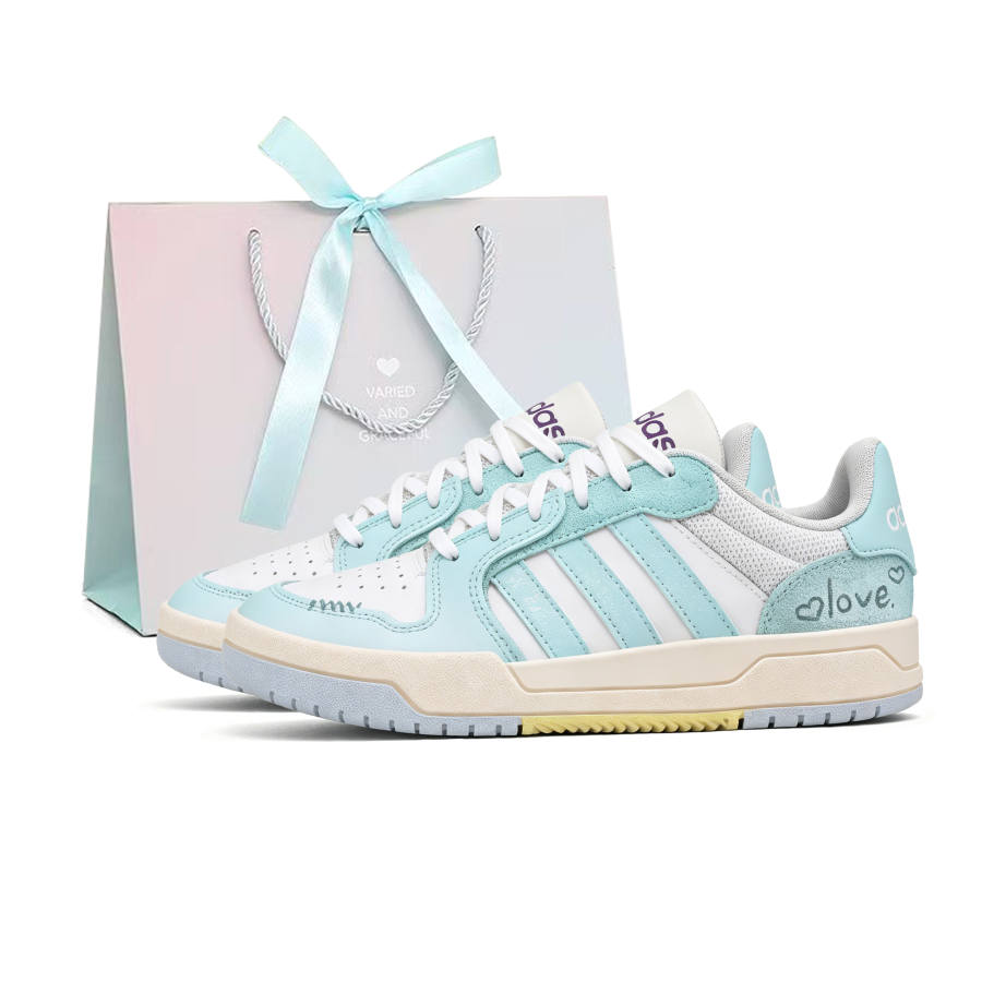 Adidas Neo Entrap Skateboard Shoes Unisex Low Top White Blue