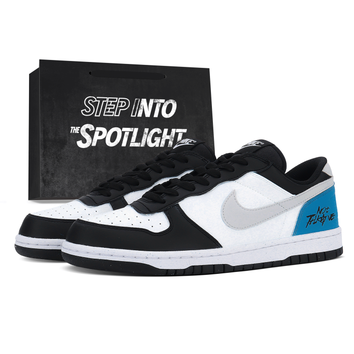 Nike Nike Big Skateboard Shoes Unisex Low Top Black White