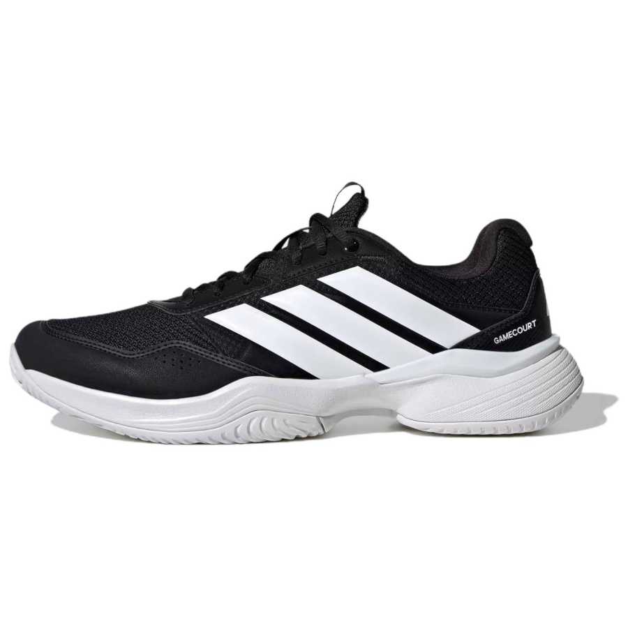 Adidas Adidas Game Court 3 Tennis Shoes Men's Low Top Core Black/Cloud White/Cloud White
