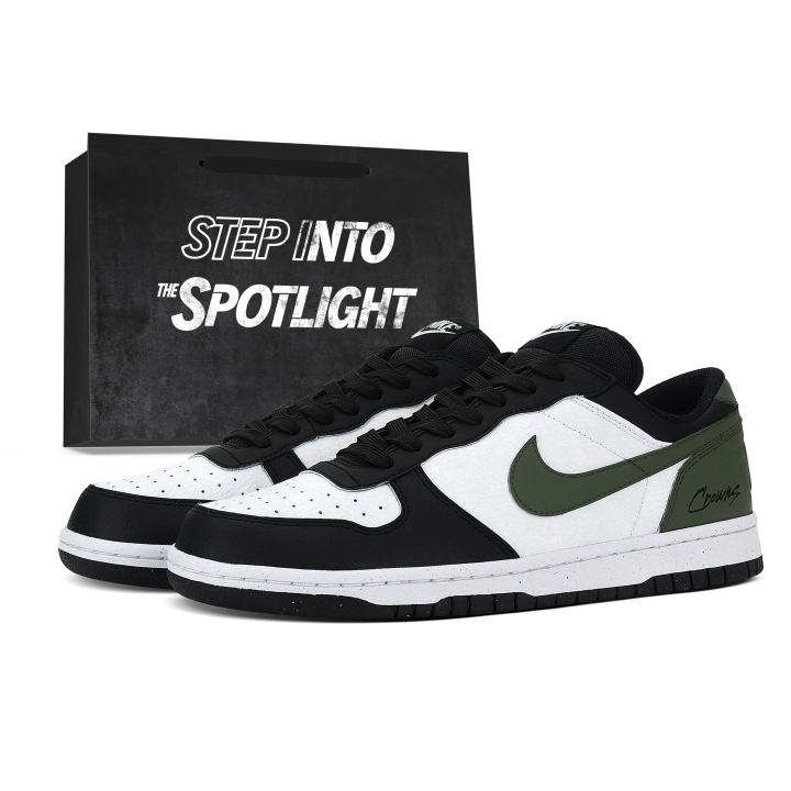 Nike Nike Big Skateboard Shoes Unisex Low Top Black White