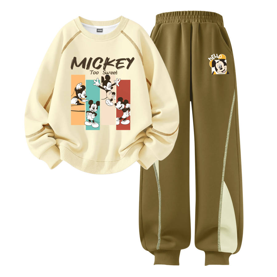 Disney Kids Casual Sportswear Crew Neck Moderate Stretch Breathable