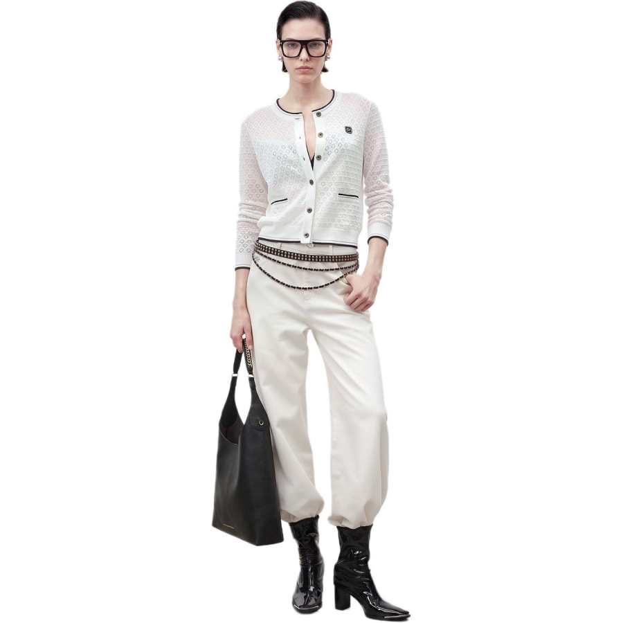KARL LAGERFELD / Karl Lagerfeld Jeans Women's White Moderate Straight Fit Pants