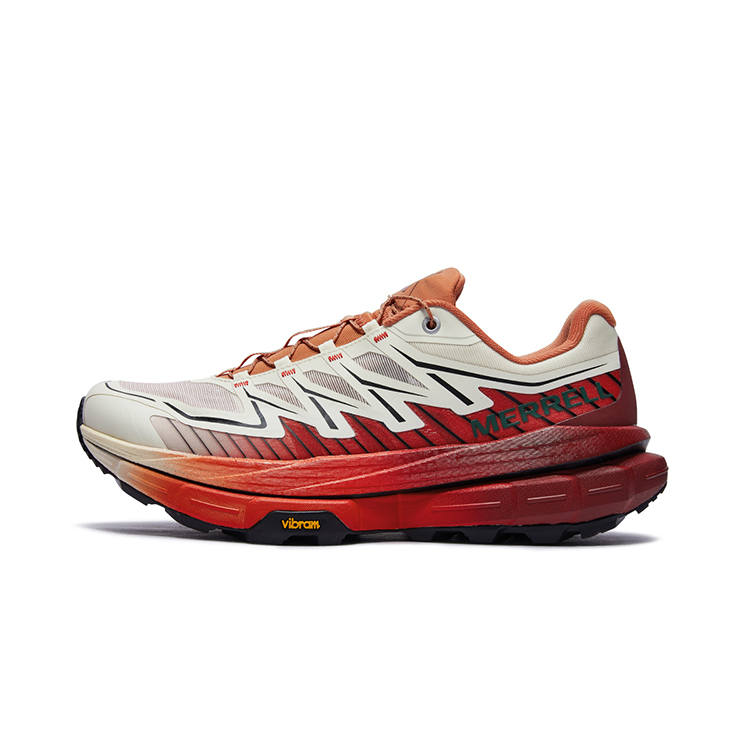 MERRELL VAST SKY Trail Running Shoes Unisex Low Top Beige Red