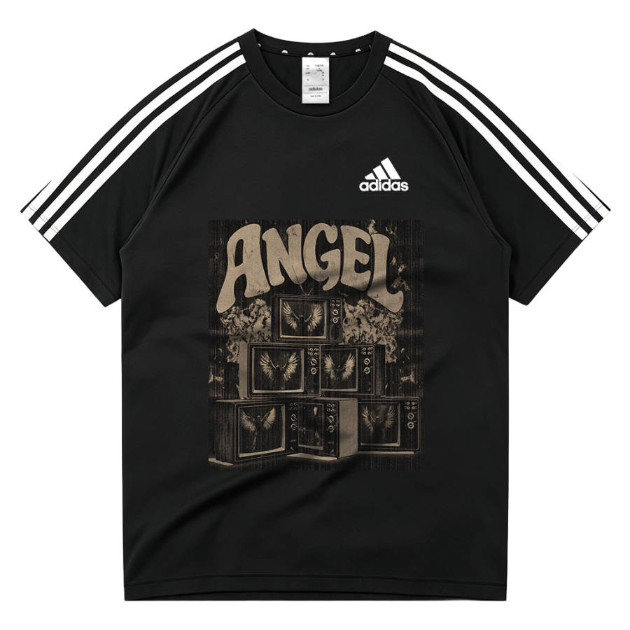 Adidas Adidas Football T Shirts Unisex Black Crew Neck Moderate Other