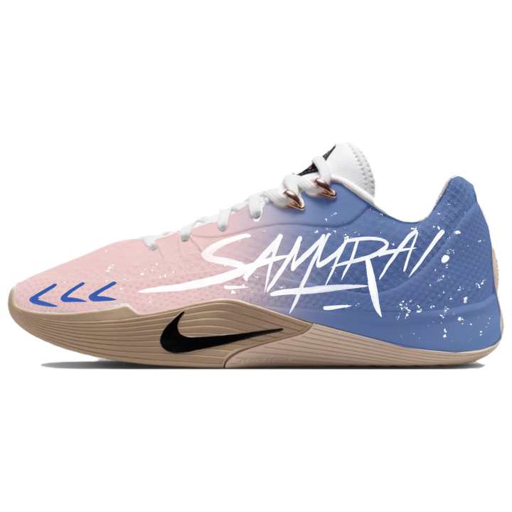 Nike Nike S.T. Flare Basketball Shoes Unisex Low Top Pink Blue Gradient Color Block