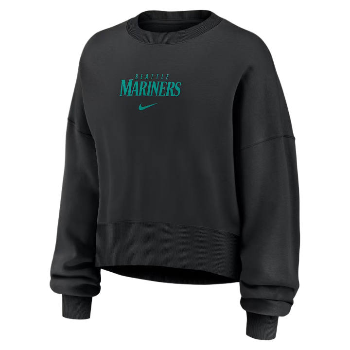 Nike Nike Sweatshirts Women's Black Crew Neck Moderate