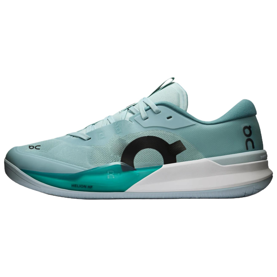 On THE ROGER Pro 3 Tennis Shoes Men's Low Top Teal