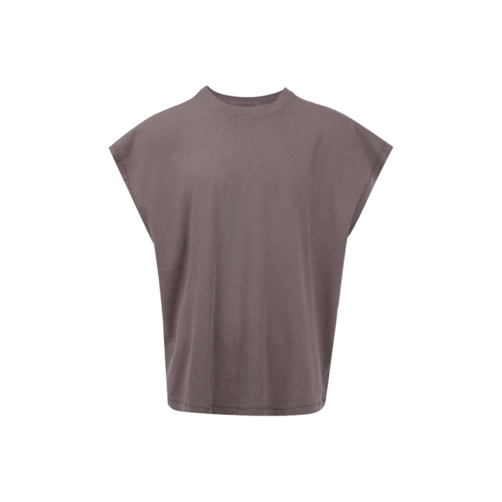 Jordan Jordan T Shirts Men's Taupe Crew Neck Moderate Straight Fit