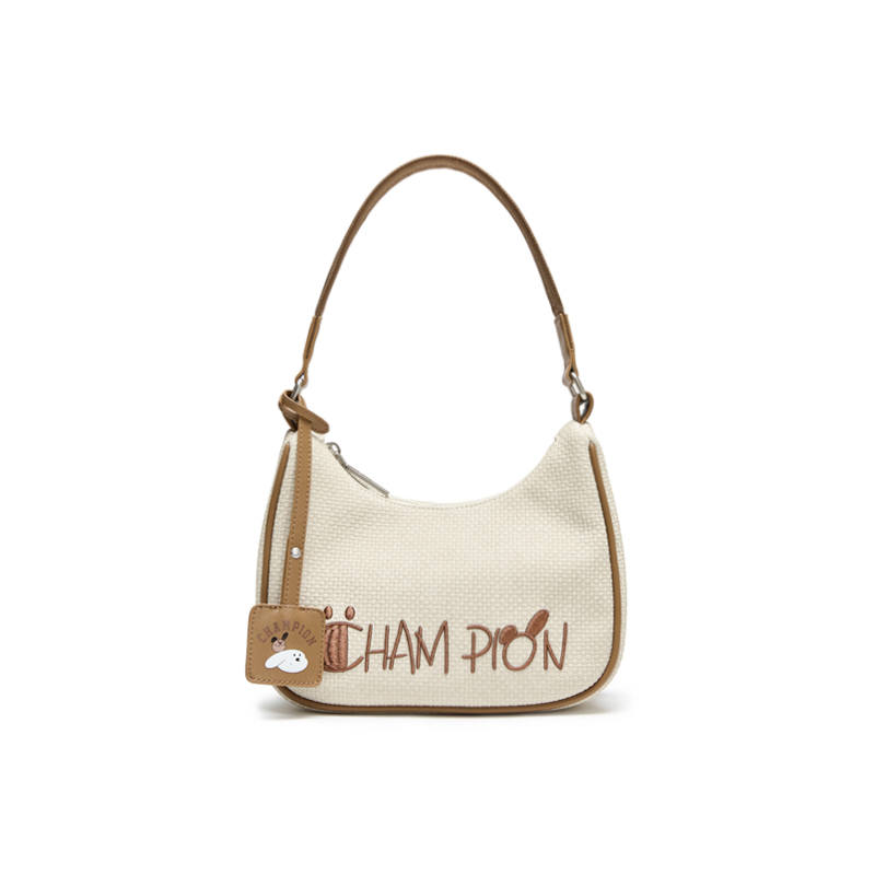 Champion Shoulder Bags Cream Apricot Beige Charm Included