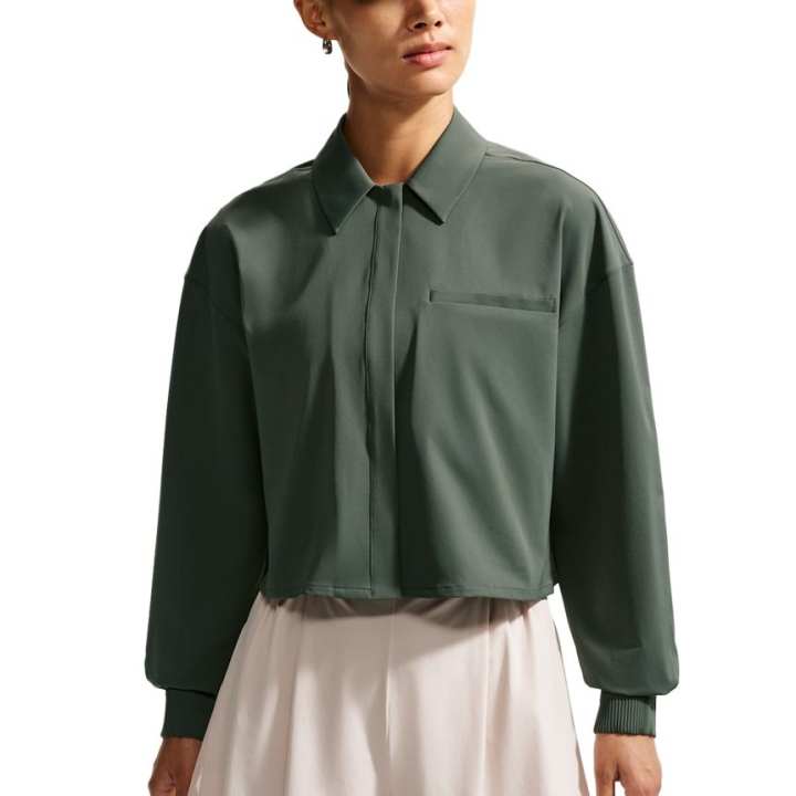 Nike Nike 24.7 Shirts Women's Green Lapel