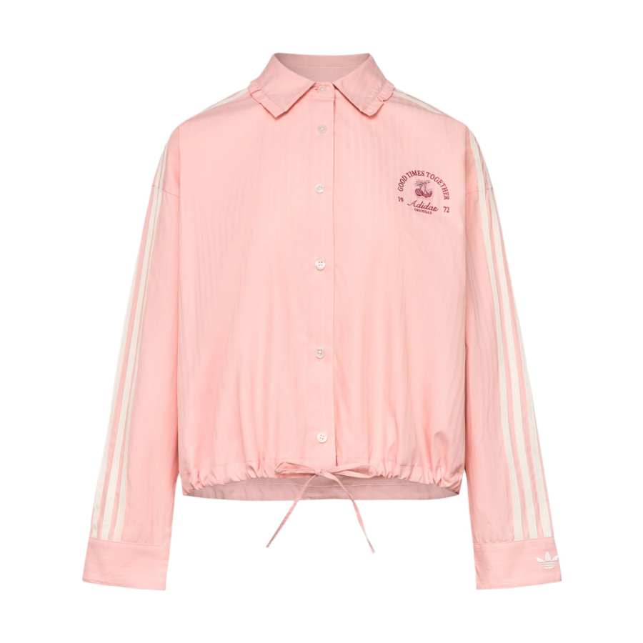 Adidas Originals Shirts Women's Light Pink Lapel Moderate