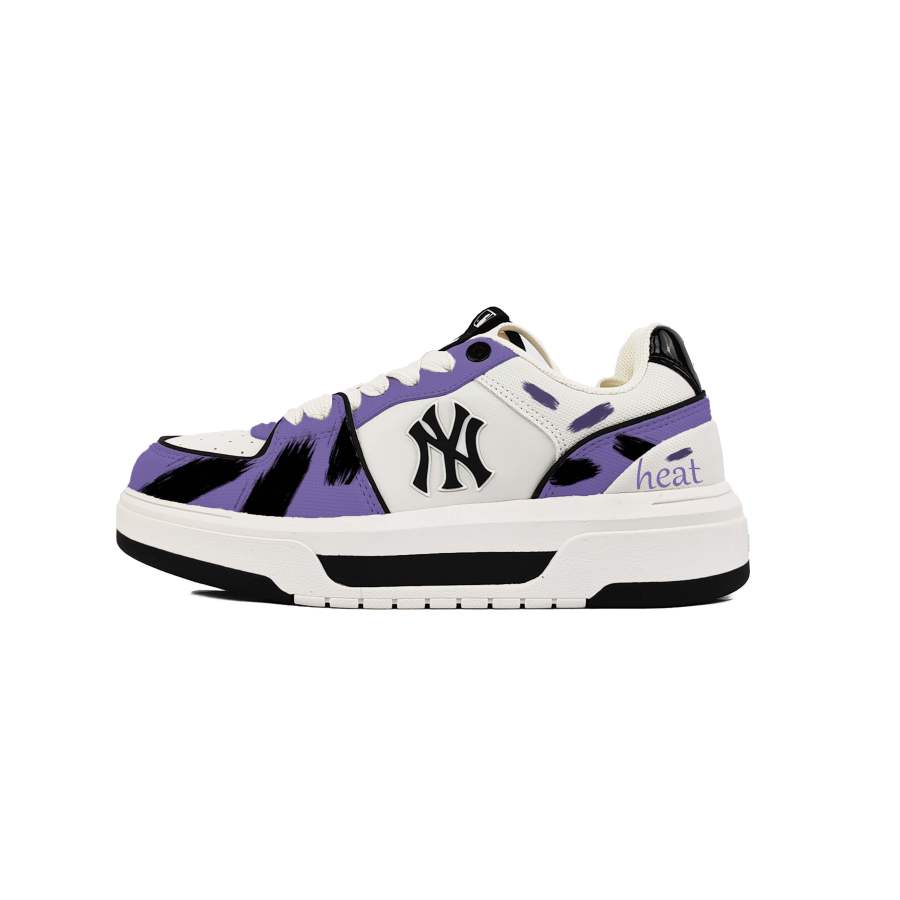 MLB Chunky Liner Skateboard Shoes Unisex Low Top Purple, Black