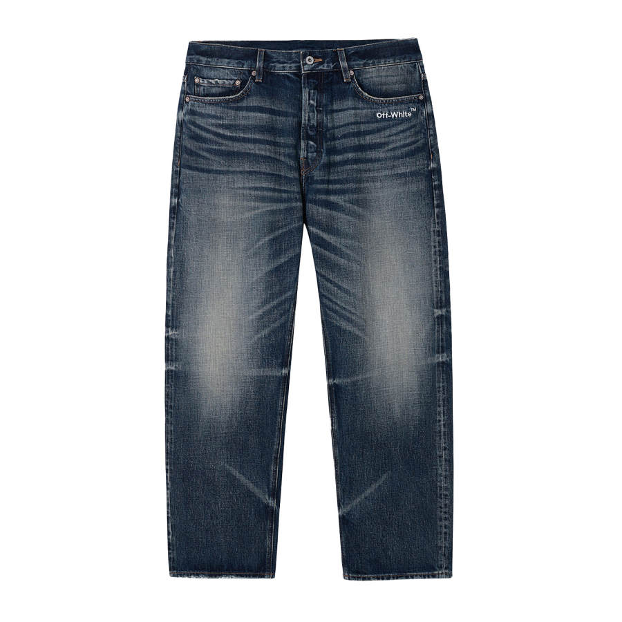 OFF-WHITE OFF WHITE Jeans Unisex Moderate Straight Fit Pants