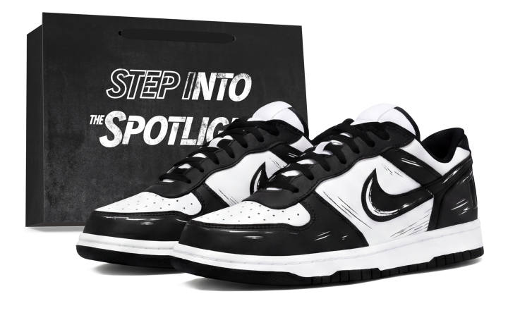 Nike Nike Big Skateboard Shoes Unisex Low Top White/Black/Gray