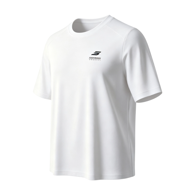 Skechers Colorful T Shirts Women's White Crew Neck Thin Straight Fit