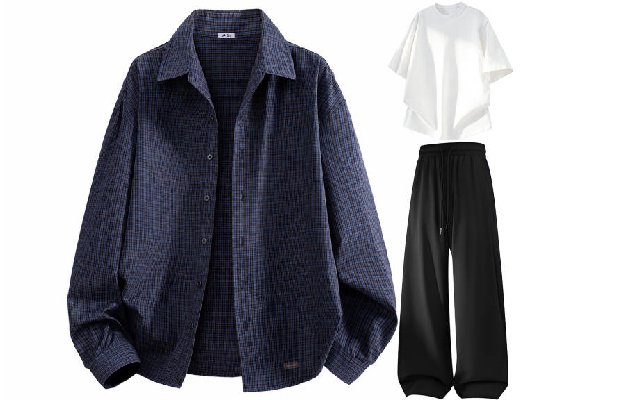 WARRIOR WARRIOR Shirt Matching Sets Unisex Lapel Moderate