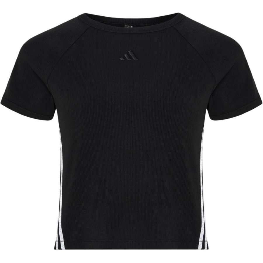 Adidas Adidas Dance T Shirts Women's Black Crew Neck Moderate