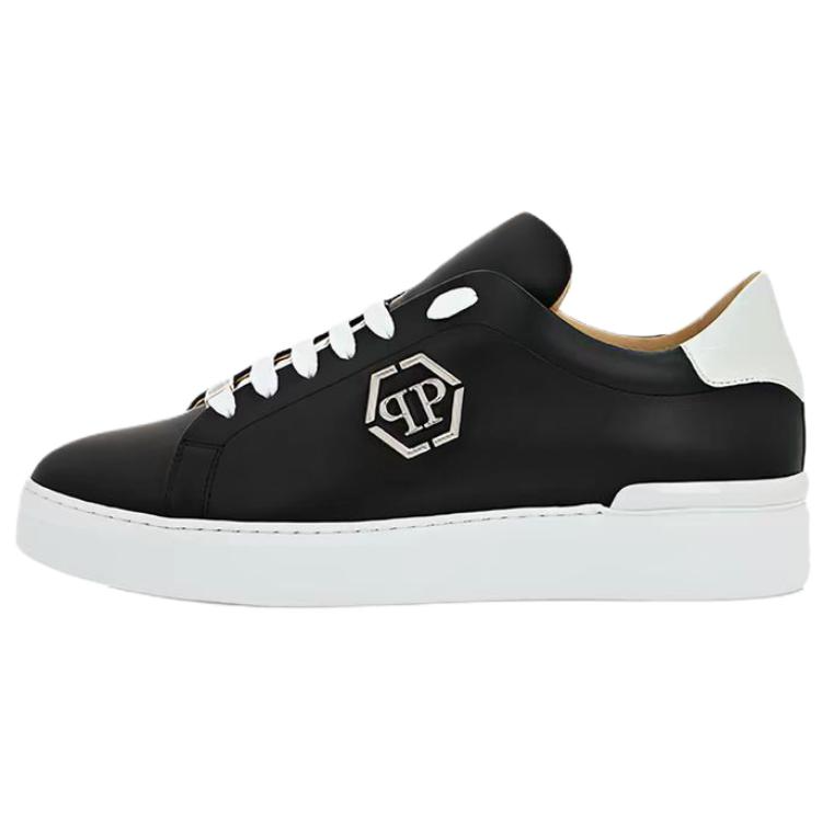 PHILIPP PLEIN Skateboard Shoes Unisex Low Top Black