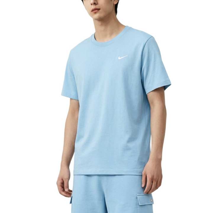 Nike Nike T Shirts Men's Sky Blue Crew Neck