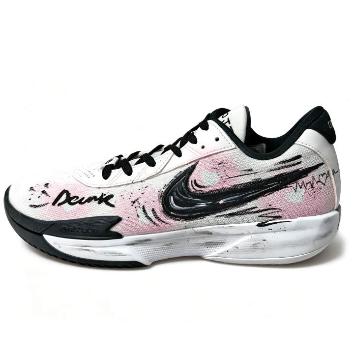 Nike Nike Air Zoom G.T. Cut Academy Basketball Shoes Men's Low Top Black/White/Pink