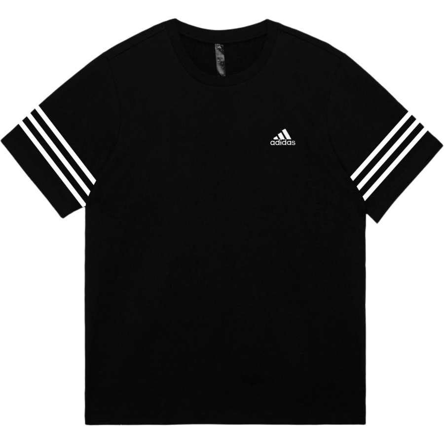 Adidas Adidas MUST HAVES T Shirts Unisex Black Crew Neck Moderate Straight Fit