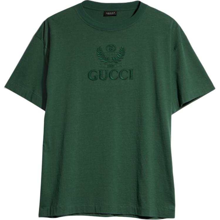 GUCCI Tank Tops Men's Dark Green Crew Neck Moderate Other