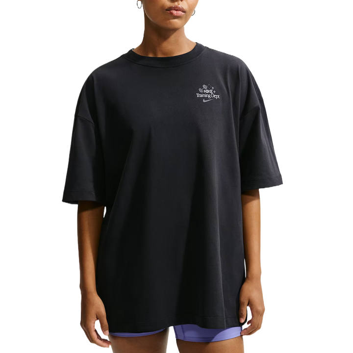 Nike Nike T Shirts Women's Black Crew Neck Moderate