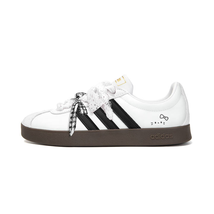 Adidas Adidas Vl Court Classic German Army Trainers Unisex Low Top Black White