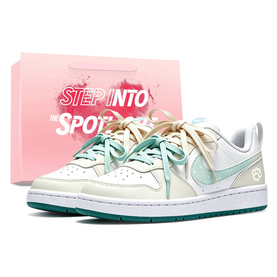 Nike Nike Court Borough Skateboard Shoes Women's Low Top Cyan