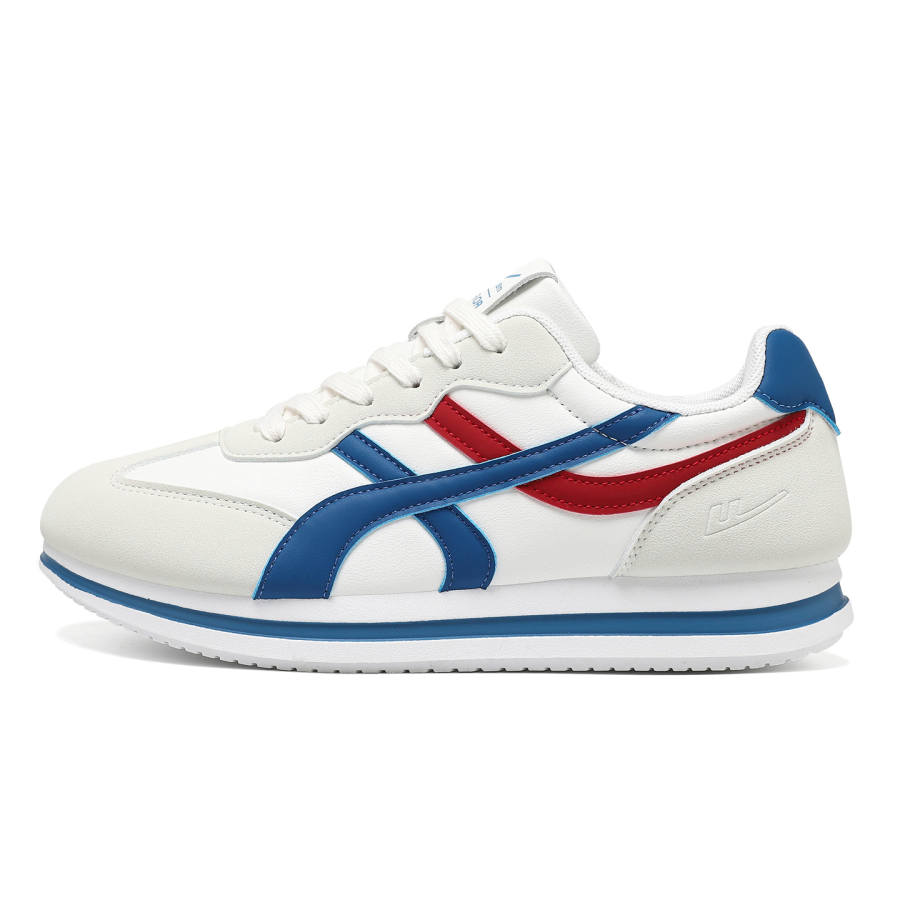 WARRIOR German Army Trainers Men's Low Top Beige Dark Blue, Beige Red Blue, Black Rice