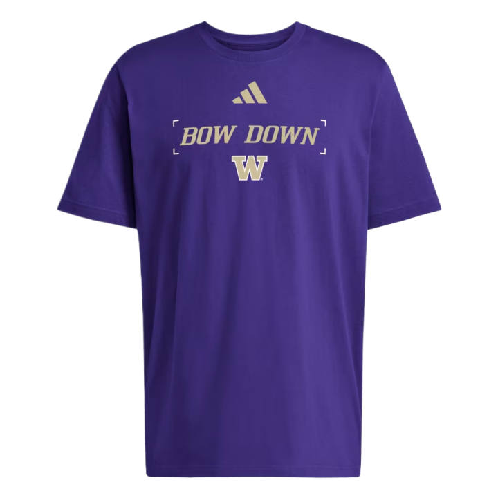 Adidas Adidas T Shirts Men's University Team Purple Crew Neck Moderate