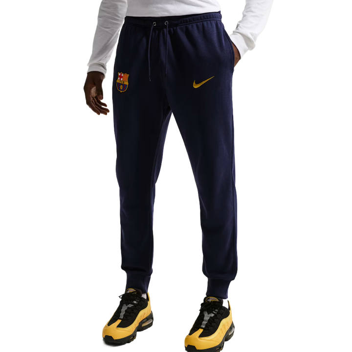 Nike Nike Club Soccer Bottoms Men's Blackized Blue/Mineral Yellow Moderate Cuffed Pants