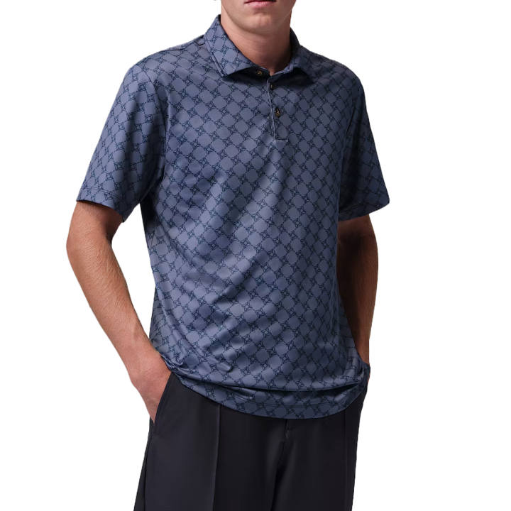Jordan Jordan Sport Golf Clothing Men's Obsidian/Thunder Blue Polo Collar Moderate