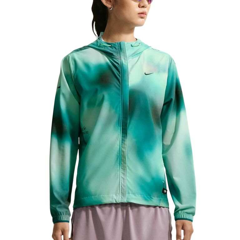 Nike Nike Running Jackets Women's Green Hooded Non Detachable Moderate