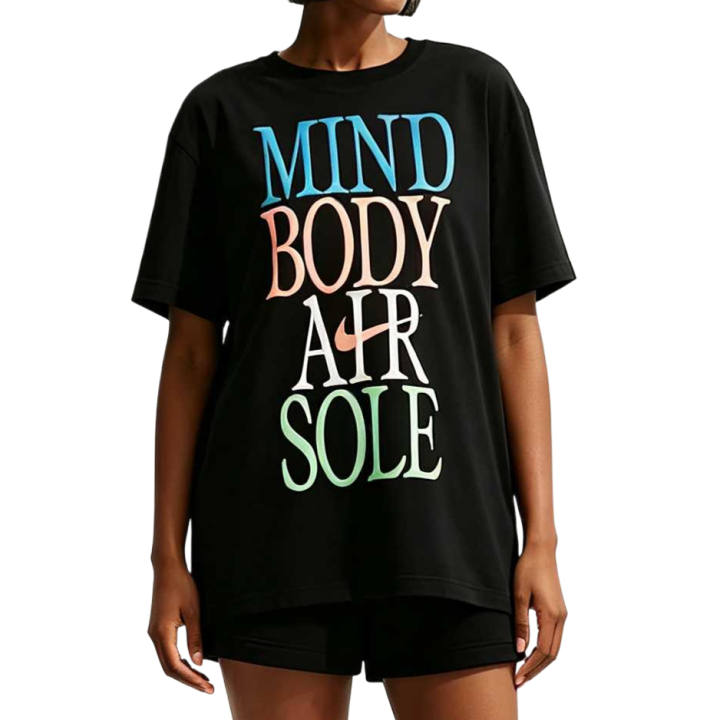 Nike Nike Sportswear Classics T Shirts Women's Black Crew Neck
