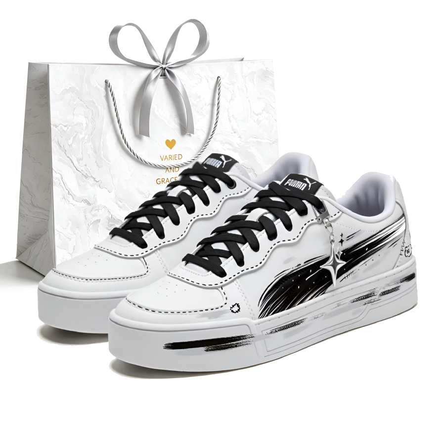 PUMA Skye Skateboard Shoes Unisex Low Top Black