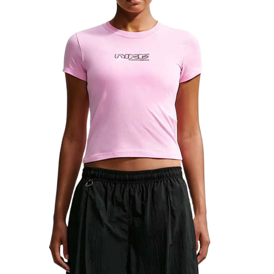 Nike Nike Sportswear T Shirts Women's Pink Rising Crew Neck
