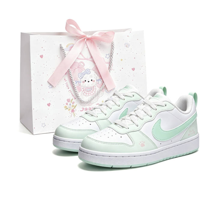 Nike Nike Court Borough 2 Skateboard Shoes Women's Low Top White/Green