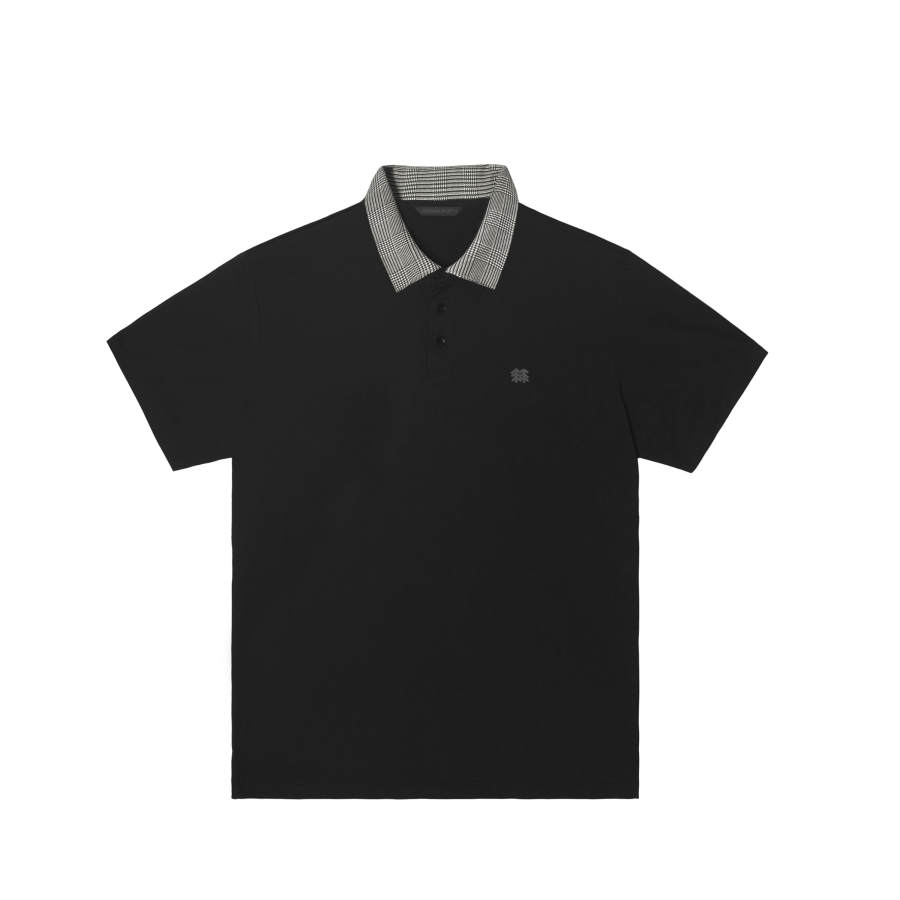 KOLON SPORT Polo Shirts Men's Black/Blk Polo Collar Moderate