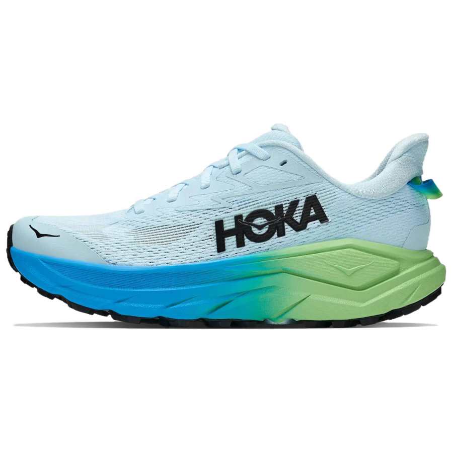 HOKA ONE ONE Challenger 8 Trail Running Shoes Women's Low Top Bright Blue/Sour Apple