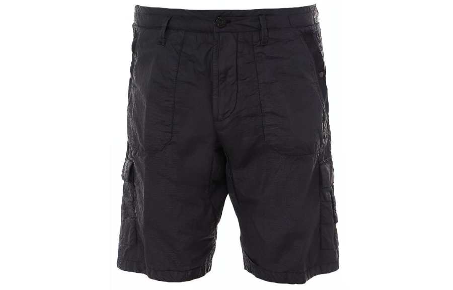 STONE ISLAND Cargo Shorts Men's Black Moderate