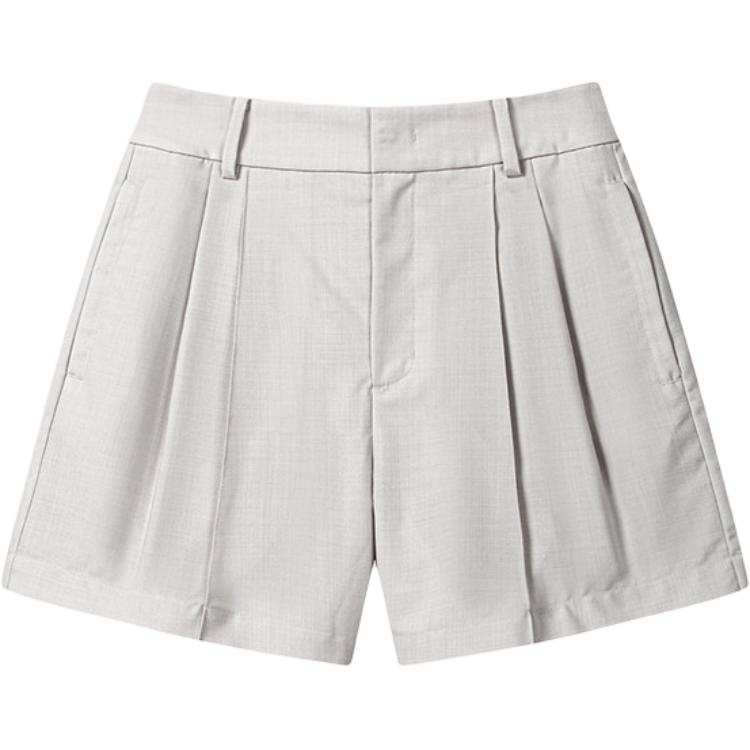 FILA Casual Shorts Women's Light Gray Ivory Moderate