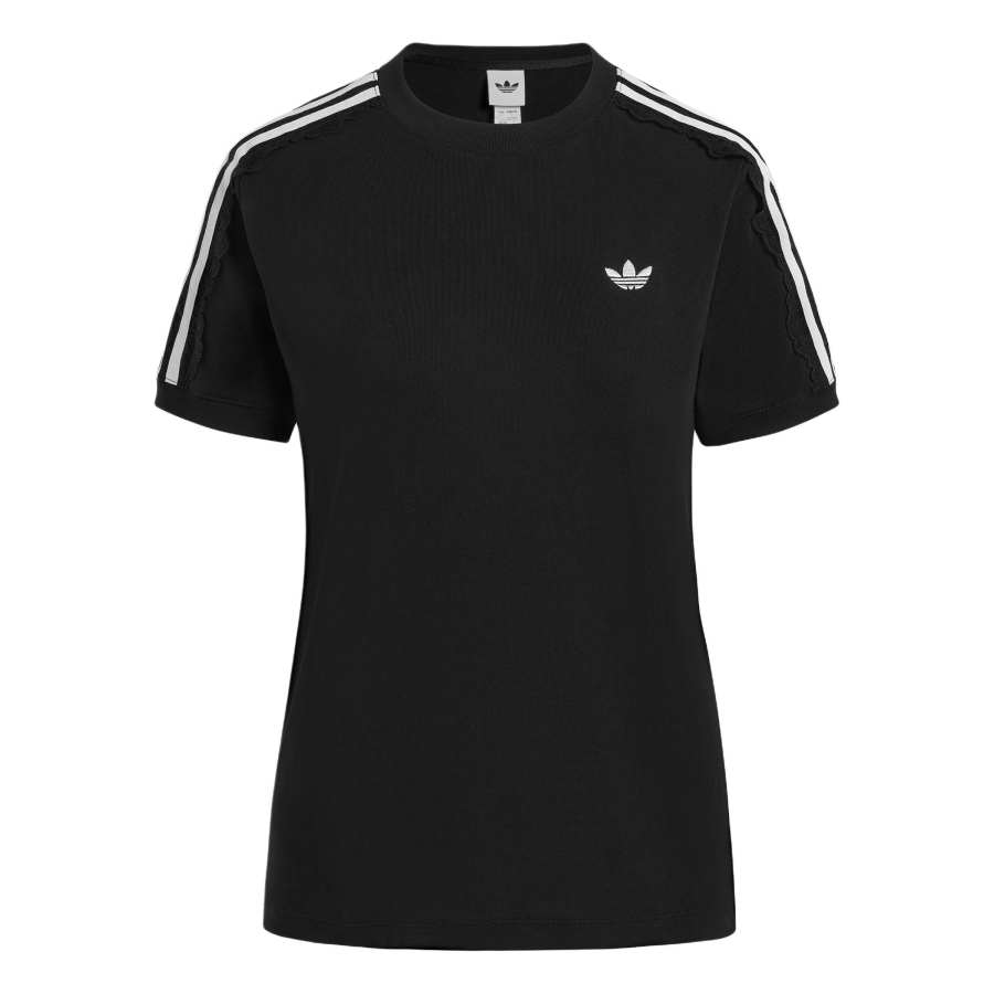 Adidas Originals T Shirts Women's Black Crew Neck Moderate