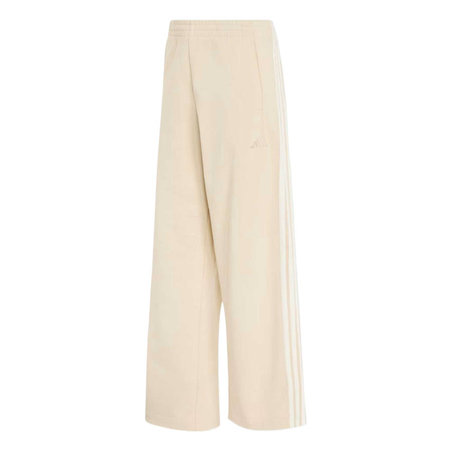 Adidas Adidas 3 Stripes Casual Pants Women's Crystal Linen/Ecru Moderate Wide Leg Pants