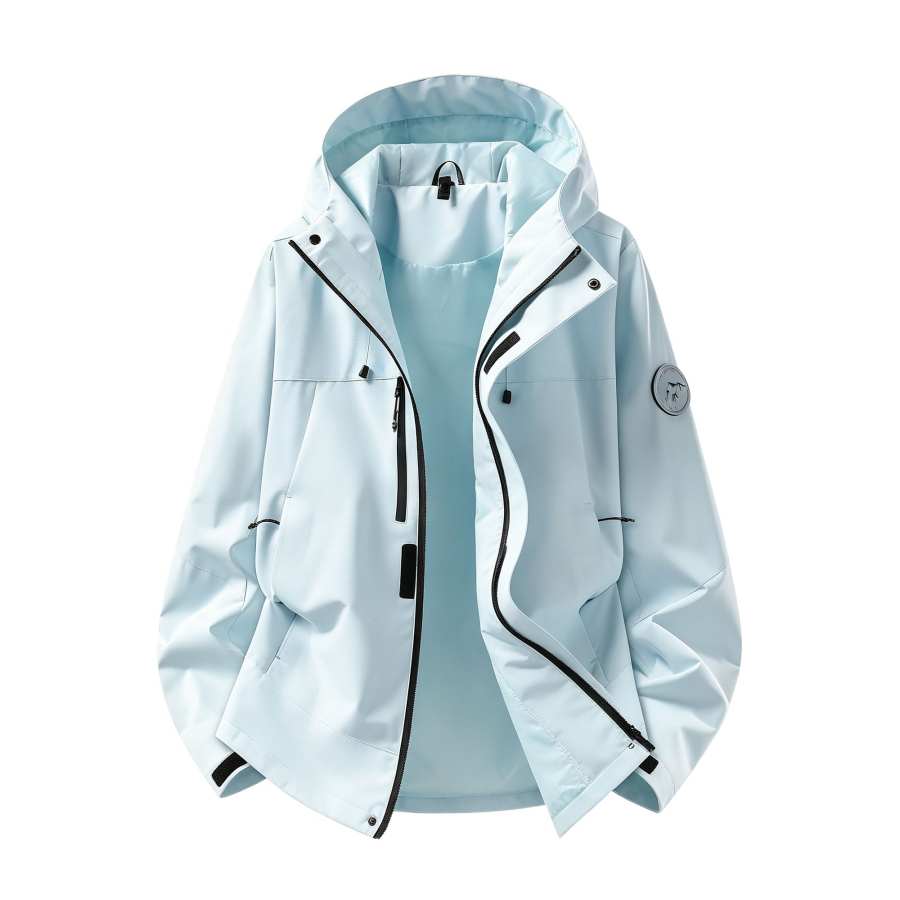 WARRIOR Windbreaker Jackets Women's Hooded Non Detachable Moderate Straight Fit